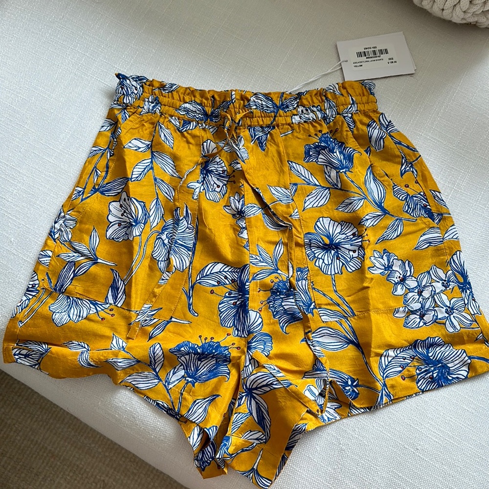 Roller Rabbit Adelaide Laina Shorts—yellow